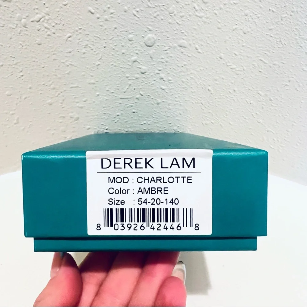 Derek Lam Charlotte Amber Women’s Plastic 54 mm Sunglasses NIB